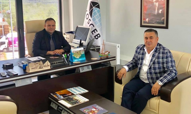 Kosgeb Bartın Müdürlüğü'ne atanan Gökhan Akdağoğlu'nu makamında başkanımız ziyaret etti. 