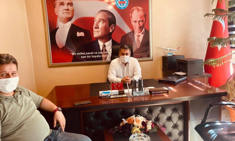 Bartın Kahveciler ve Şerbetçiler Esnaf Odası Başkanı Ayhan Tepe odamızı ziyaret etti 