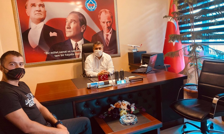 Bartın İl Afet ve Acil Durum Müdürlüğü AFAD Arama Kurtarma Teknisyeni Yaşar Özen Kiraz odamızı ziyarete etti. 