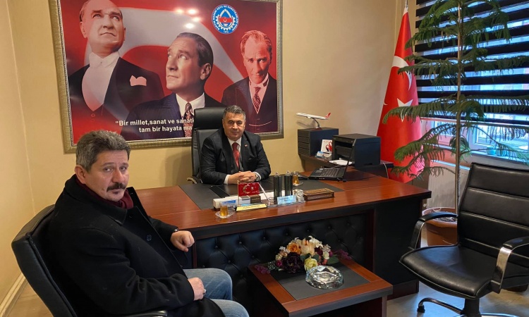 Bartın Kahveciler ve Şerbetçiler Esnaf Odası Başkanı değerli dostum Ayhan Tepe odamızı ziyaret etti.  
